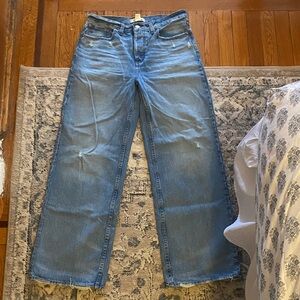 Madewell Sky Blue Wide-Leg Jeans